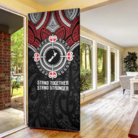 Aotearoa Proud To Be Maori Door Cover New Zealand Fight Together LT9 - Polynesian Pride