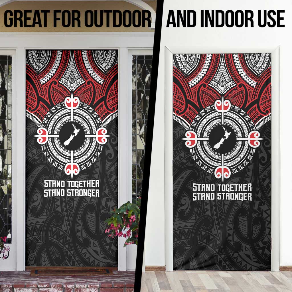 Aotearoa Proud To Be Maori Door Cover New Zealand Fight Together LT9 - Polynesian Pride