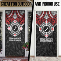 Aotearoa Proud To Be Maori Door Cover New Zealand Fight Together LT9 - Polynesian Pride