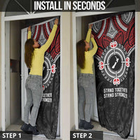 Aotearoa Proud To Be Maori Door Cover New Zealand Fight Together LT9 - Polynesian Pride
