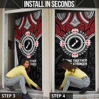 Aotearoa Proud To Be Maori Door Cover New Zealand Fight Together LT9 - Polynesian Pride