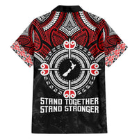 Aotearoa Proud To Be Maori Family Matching Off The Shoulder Long Sleeve Dress and Hawaiian Shirt New Zealand Fight Together LT9 - Polynesian Pride