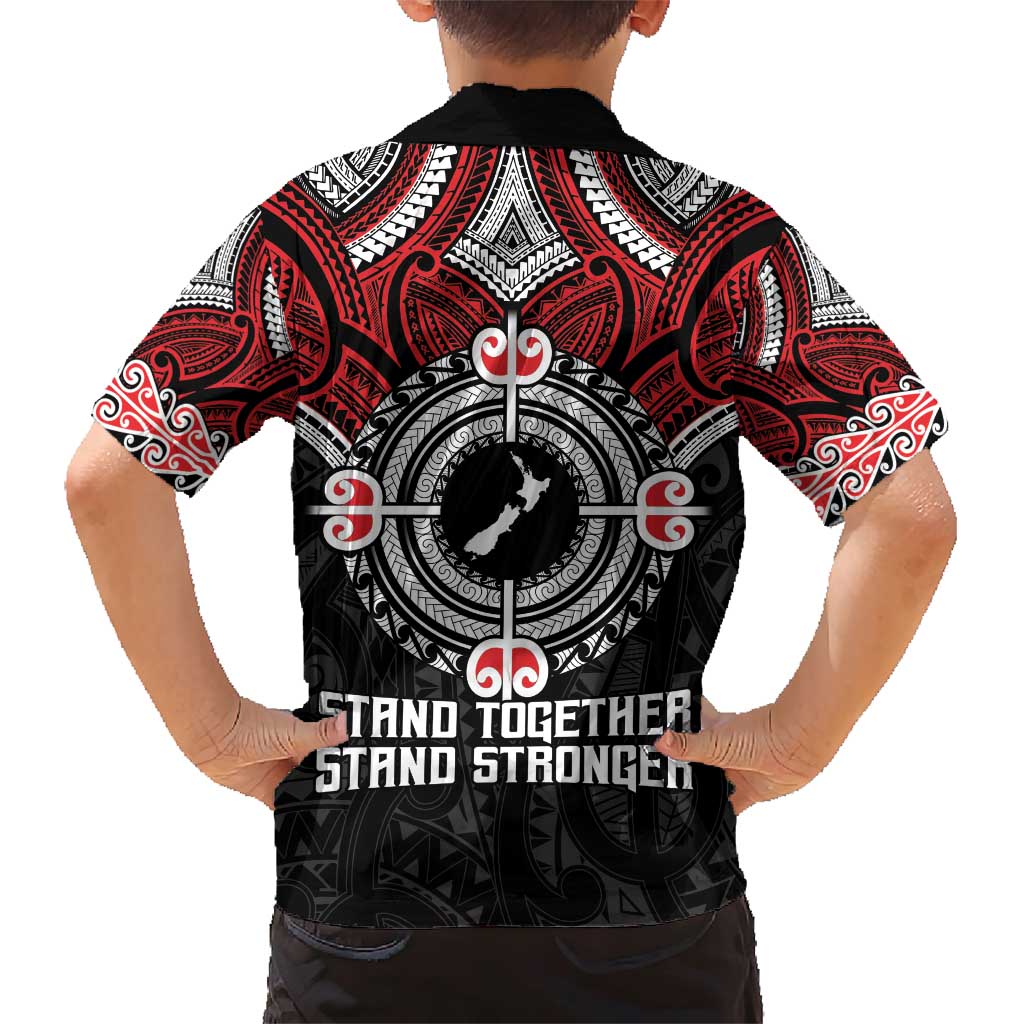 Aotearoa Proud To Be Maori Family Matching Short Sleeve Bodycon Dress and Hawaiian Shirt New Zealand Fight Together LT9 - Polynesian Pride