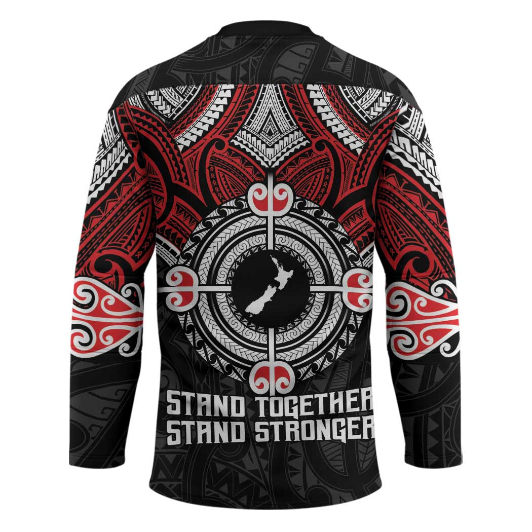 Aotearoa Proud To Be Maori Hockey Jersey New Zealand Fight Together LT9 - Polynesian Pride