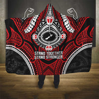 Aotearoa Proud To Be Maori Hooded Blanket New Zealand Fight Together LT9 - Polynesian Pride