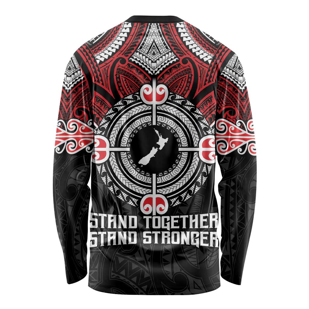 Aotearoa Proud To Be Maori Long Sleeve Shirt New Zealand Fight Together LT9 - Polynesian Pride