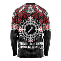 Aotearoa Proud To Be Maori Long Sleeve Shirt New Zealand Fight Together LT9 - Polynesian Pride