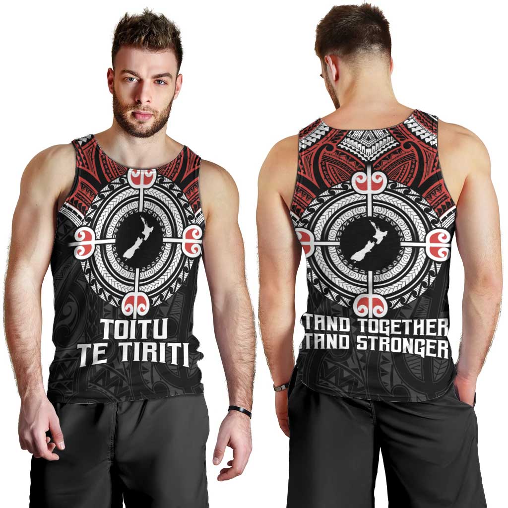 Aotearoa Proud To Be Maori Men Tank Top New Zealand Fight Together LT9 - Polynesian Pride