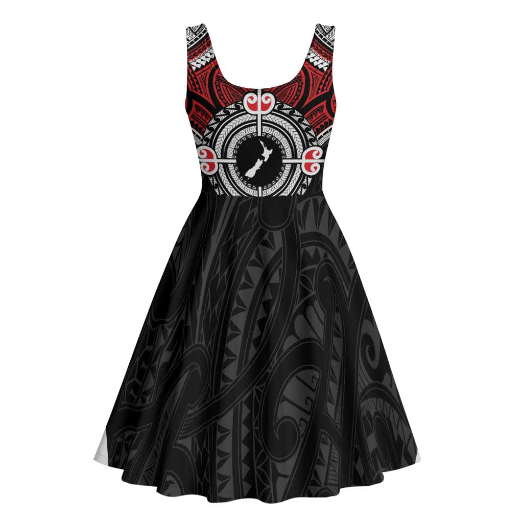 Aotearoa Proud To Be Maori Midi Dress New Zealand Fight Together LT9 - Polynesian Pride