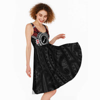 Aotearoa Proud To Be Maori Midi Dress New Zealand Fight Together LT9 - Polynesian Pride
