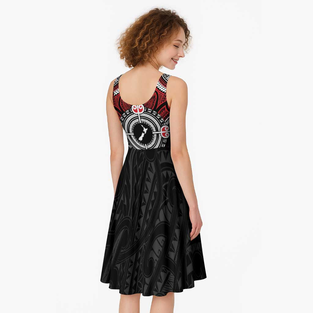 Aotearoa Proud To Be Maori Midi Dress New Zealand Fight Together LT9 - Polynesian Pride