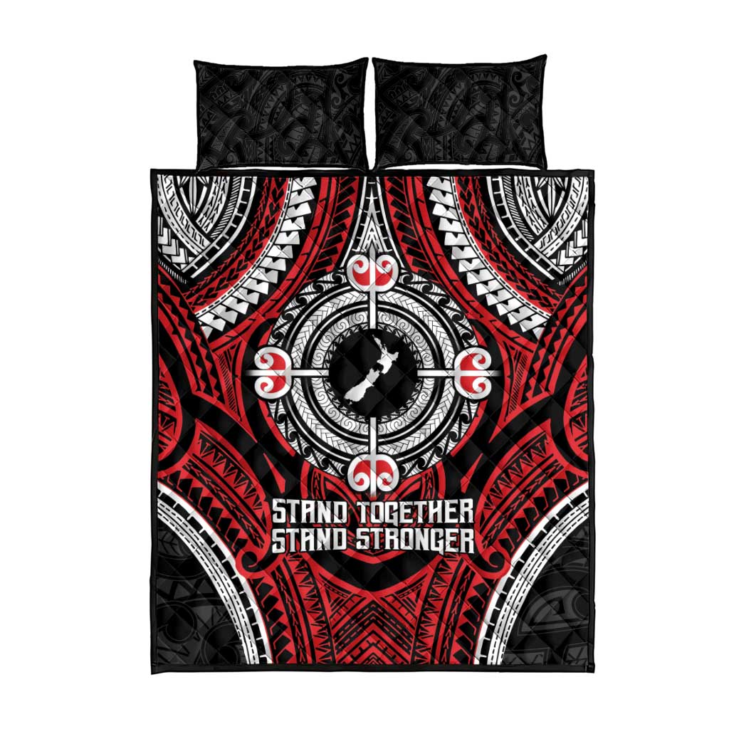 Aotearoa Proud To Be Maori Quilt Bed Set New Zealand Fight Together LT9 - Polynesian Pride