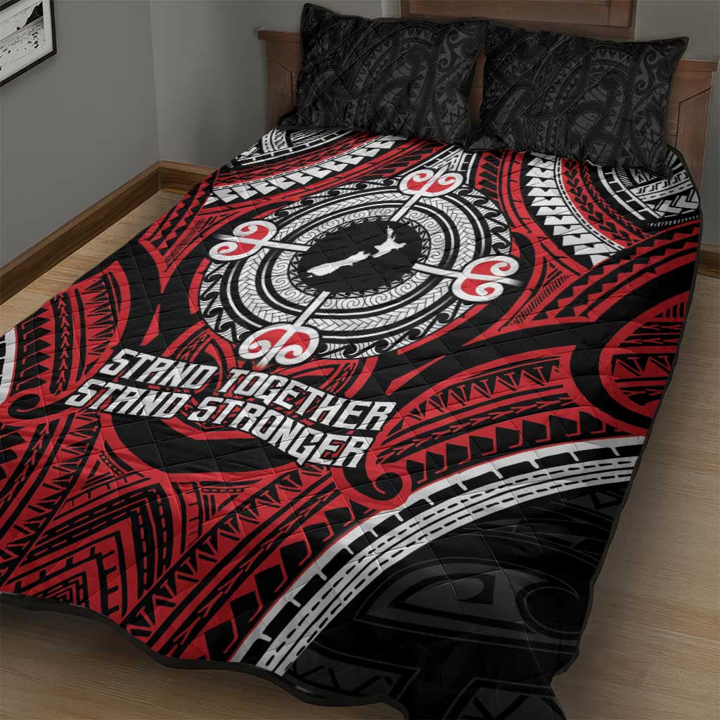 Aotearoa Proud To Be Maori Quilt Bed Set New Zealand Fight Together LT9 - Polynesian Pride