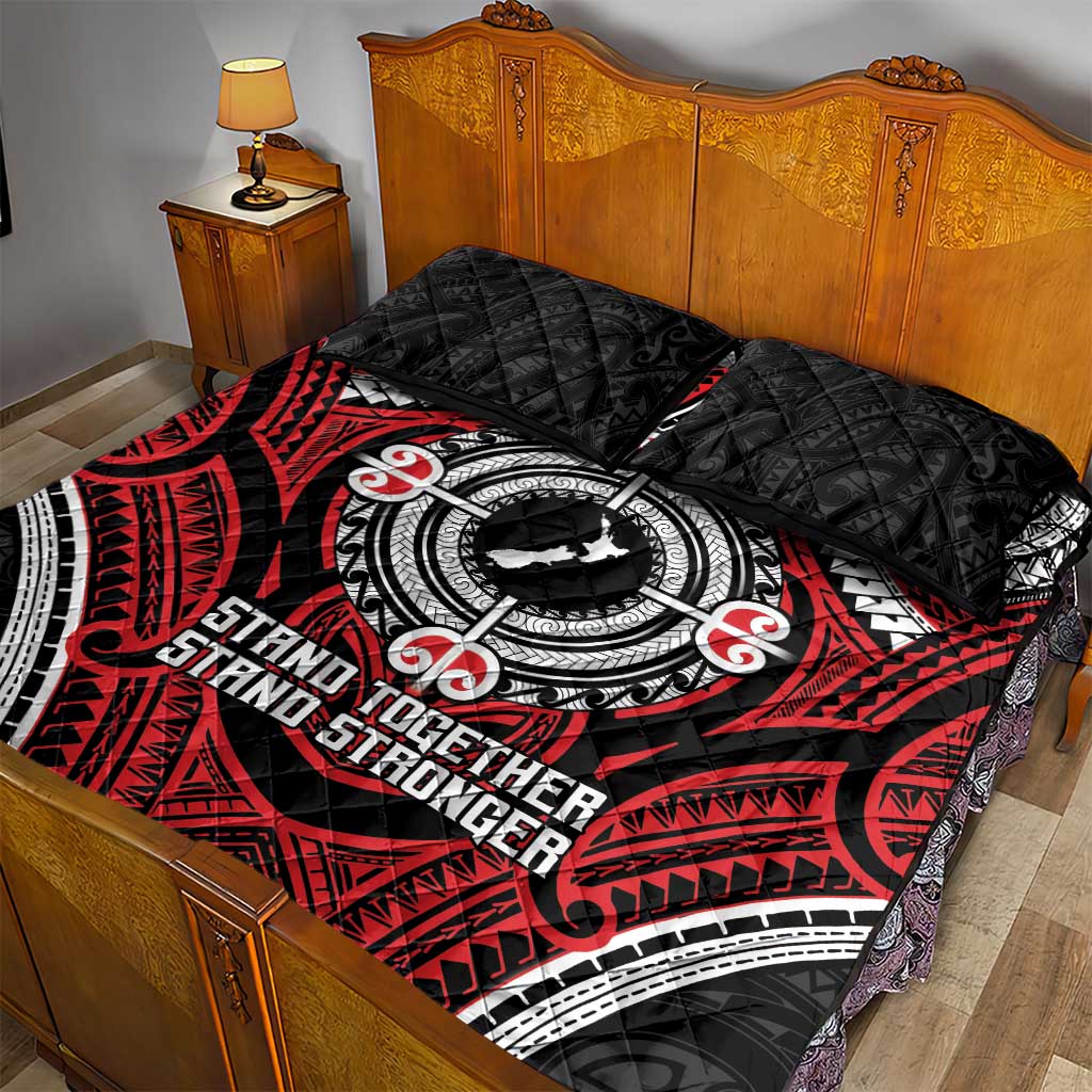 Aotearoa Proud To Be Maori Quilt Bed Set New Zealand Fight Together LT9 - Polynesian Pride