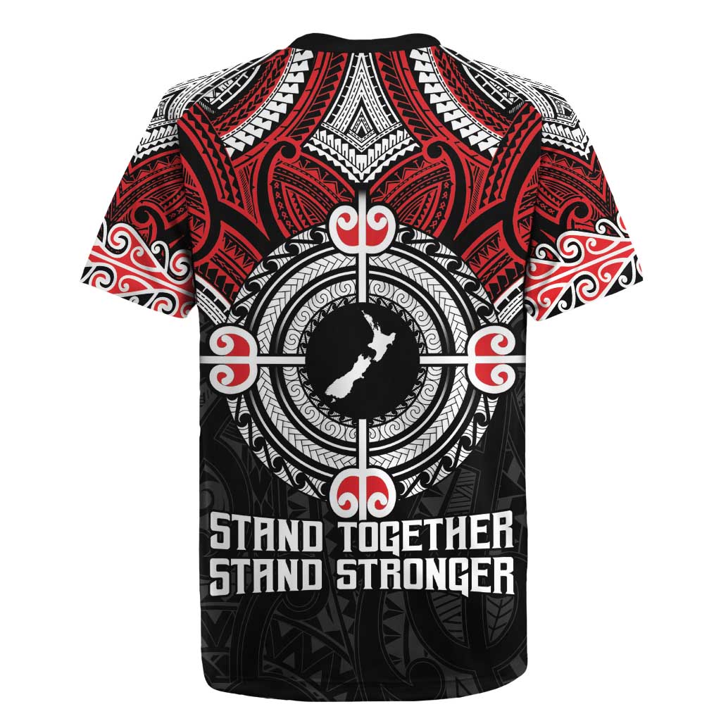 Aotearoa Proud To Be Maori Rugby Jersey New Zealand Fight Together LT9 - Polynesian Pride