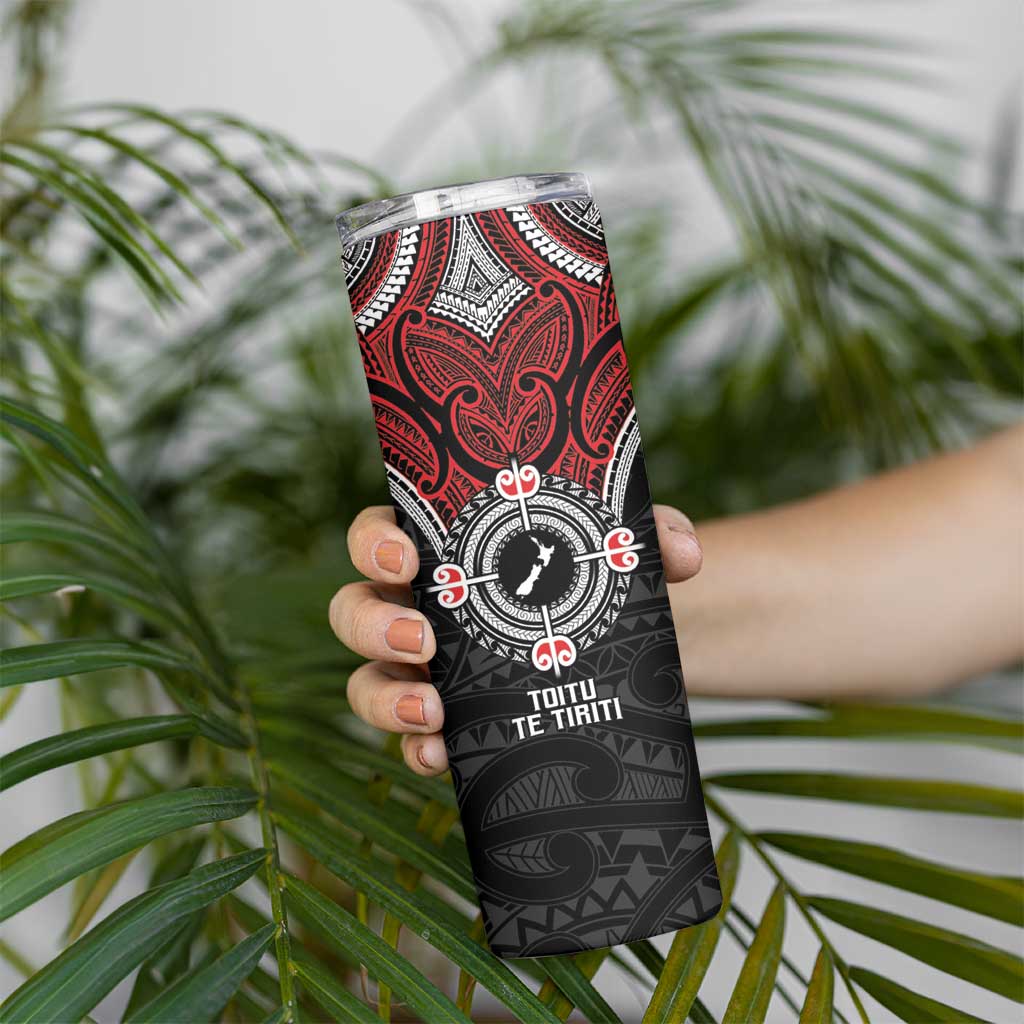 Aotearoa Proud To Be Maori Skinny Tumbler New Zealand Fight Together LT9 - Polynesian Pride