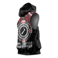 Aotearoa Proud To Be Maori Sleeveless Hoodie New Zealand Fight Together LT9 - Polynesian Pride