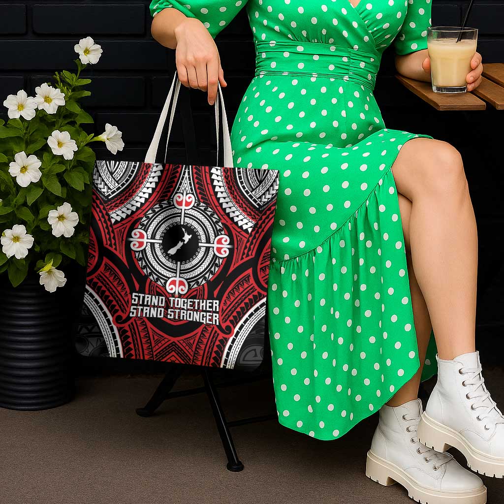 Aotearoa Proud To Be Maori Tote Bag New Zealand Fight Together LT9 - Polynesian Pride