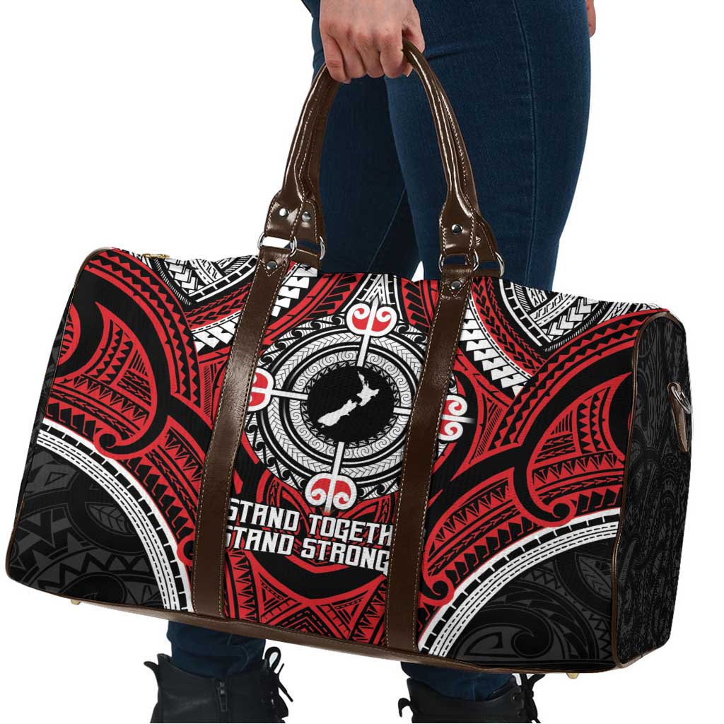 Aotearoa Proud To Be Maori Travel Bag New Zealand Fight Together LT9 - Polynesian Pride