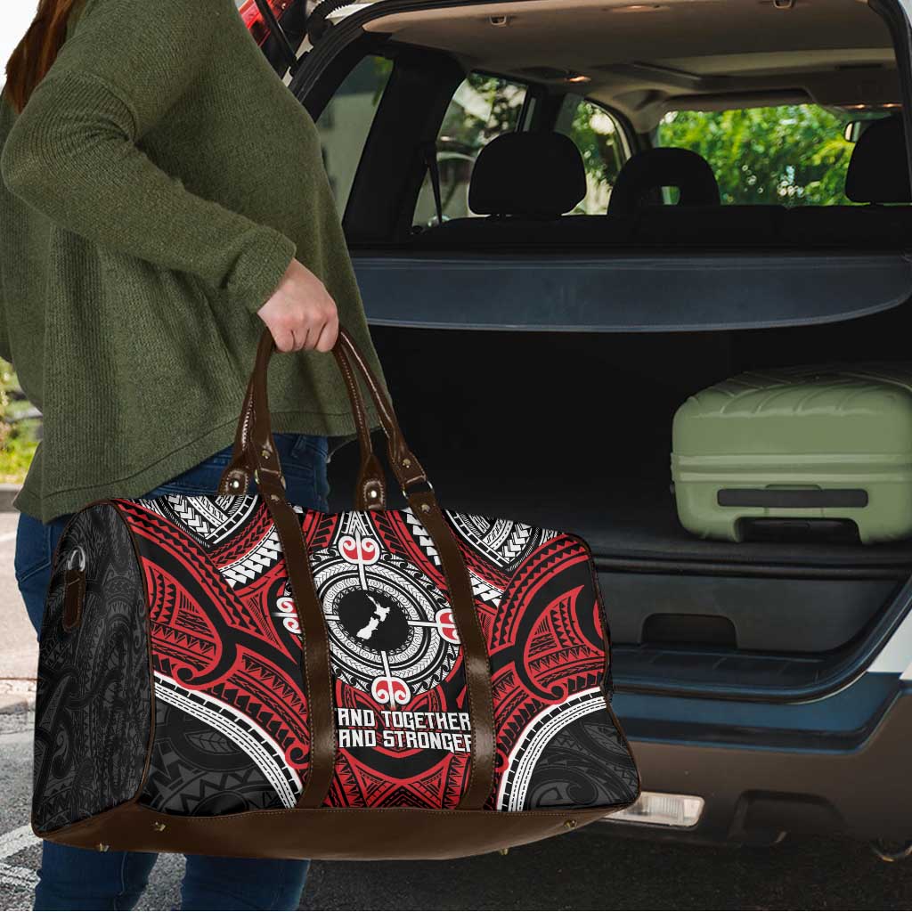 Aotearoa Proud To Be Maori Travel Bag New Zealand Fight Together LT9 - Polynesian Pride