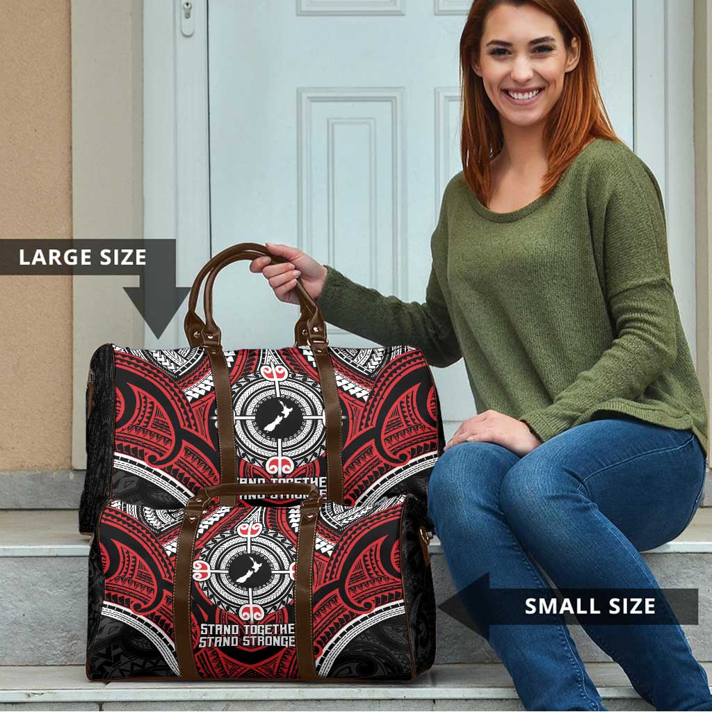 Aotearoa Proud To Be Maori Travel Bag New Zealand Fight Together LT9 - Polynesian Pride