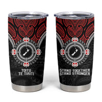Aotearoa Proud To Be Maori Tumbler Cup New Zealand Fight Together LT9 Red - Polynesian Pride