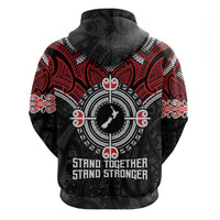 Aotearoa Proud To Be Maori Zip Hoodie New Zealand Fight Together LT9 - Polynesian Pride