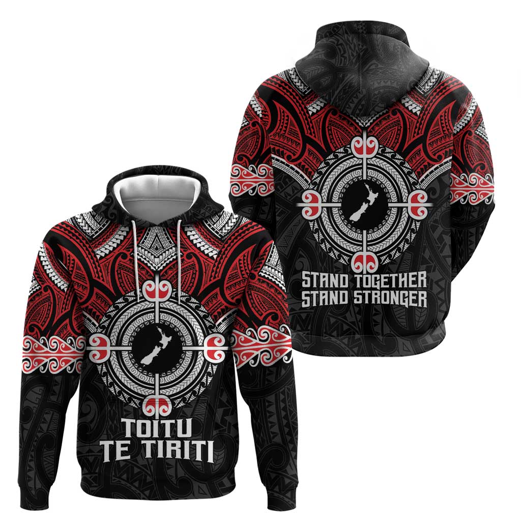Aotearoa Proud To Be Maori Zip Hoodie New Zealand Fight Together LT9 - Polynesian Pride
