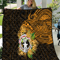 Northern Mariana Islands Ylang-ylang Mwarmwar Quilt Polynesian Gold Style