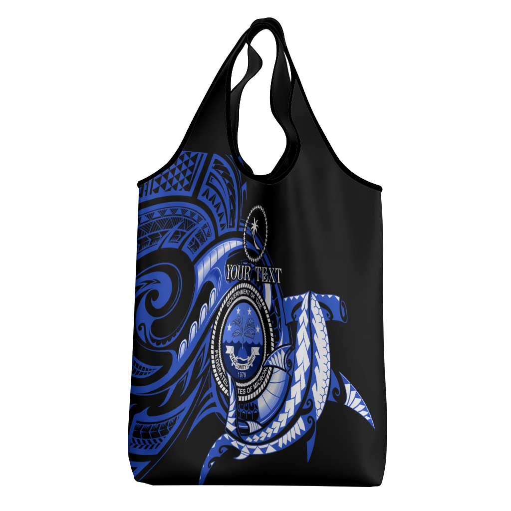 Personalised Chuuk FSM Culture Day Grocery Bag Hammerhead Shark Tattoo 2024 LT9 - Polynesian Pride