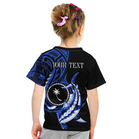Personalised Chuuk FSM Culture Day Kid T Shirt Hammerhead Shark Tattoo 2024 LT9 - Polynesian Pride