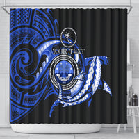 Personalised Chuuk FSM Culture Day Shower Curtain Hammerhead Shark Tattoo 2024 LT9 - Polynesian Pride