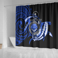 Personalised Chuuk FSM Culture Day Shower Curtain Hammerhead Shark Tattoo 2024 LT9 - Polynesian Pride