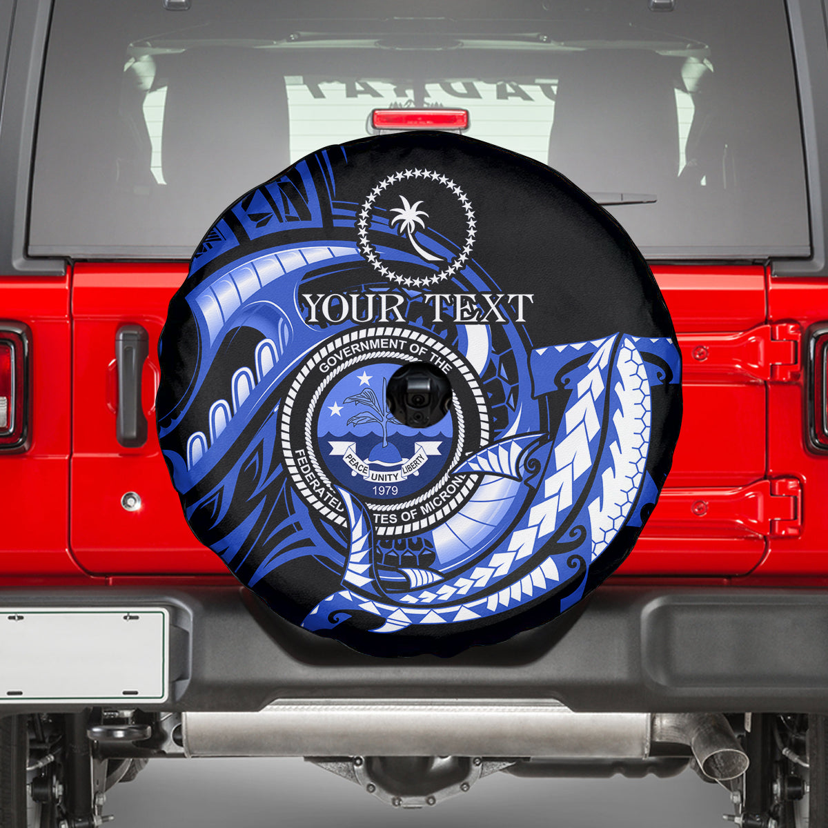 Personalised Chuuk FSM Culture Day Spare Tire Cover Hammerhead Shark Tattoo 2024 LT9 - Polynesian Pride
