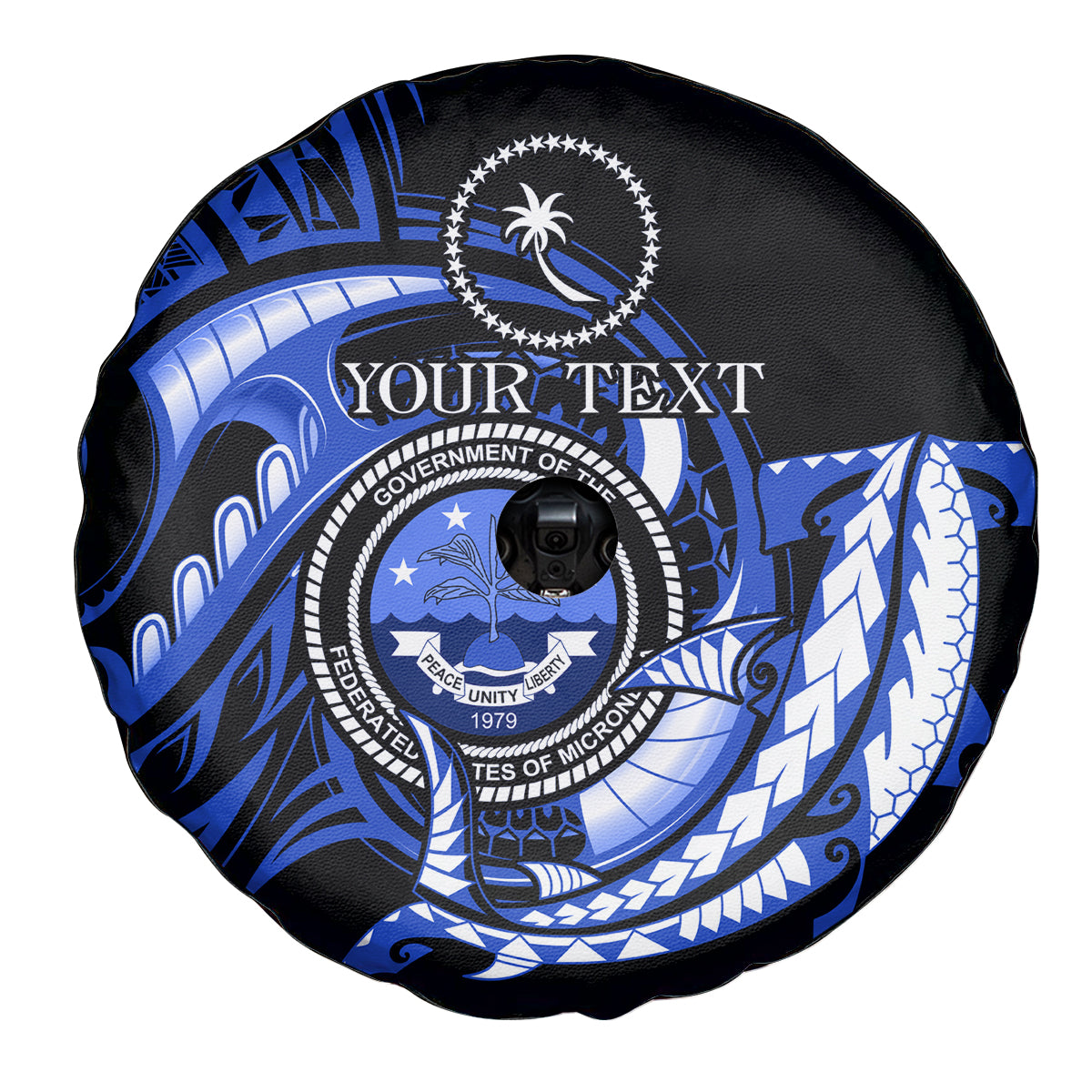 Personalised Chuuk FSM Culture Day Spare Tire Cover Hammerhead Shark Tattoo 2024 LT9 - Polynesian Pride