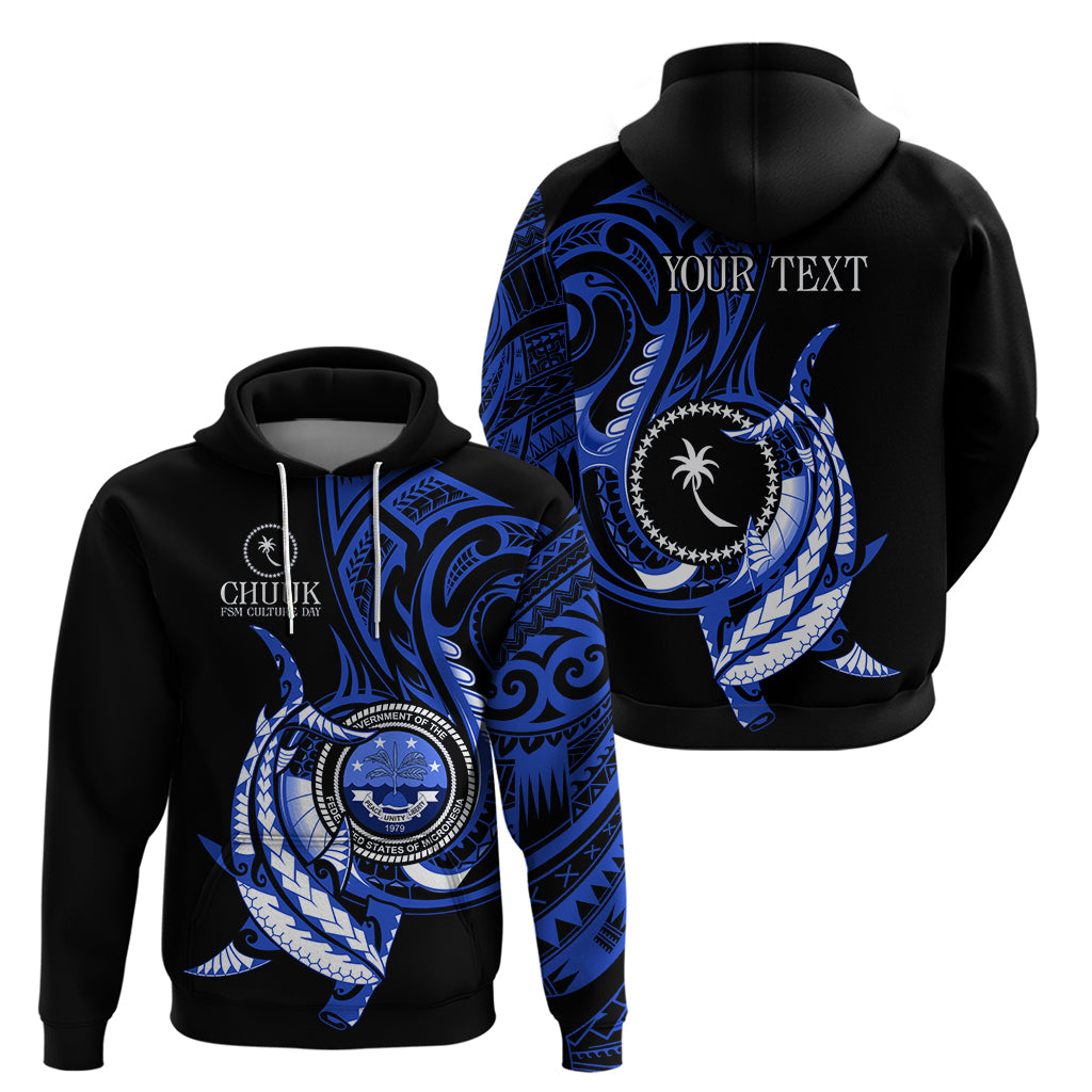 Personalised Chuuk FSM Culture Day Zip Hoodie Hammerhead Shark Tattoo 2024 LT9 - Polynesian Pride