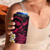 Hawaii Maui Islands Pacific Plumeria 4 in 1 Can Cooler Tumbler Pink Polynesian Tattoo LT9 - Polynesian Pride