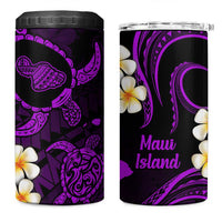 Hawaii Maui Islands Pacific Plumeria 4 in 1 Can Cooler Tumbler Purple Polynesian Tattoo LT9 One Size: 16 oz Purple - Polynesian Pride