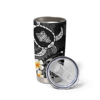 Hawaii Oahu Islands Pacific Plumeria Tumbler Cup White Polynesian Tattoo