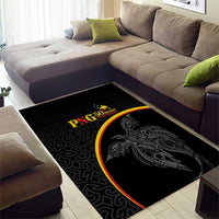 Papua New Guinea 50th Independence Day Area Rug Simple Oro Tapa Pattern - Polynesian Pride