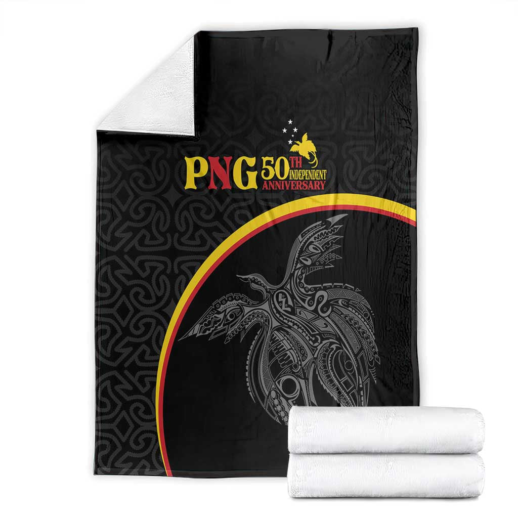 Papua New Guinea 50th Independence Day Blanket Simple Oro Tapa Pattern - Polynesian Pride