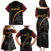 Papua New Guinea 50th Independence Day Family Matching Puletasi and Hawaiian Shirt Simple Oro Tapa Pattern LT9 - Polynesian Pride