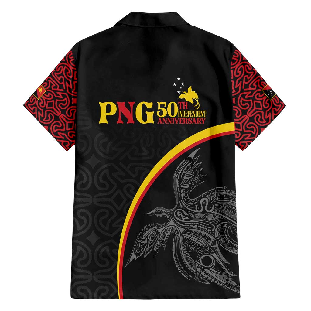 Papua New Guinea 50th Independence Day Family Matching Summer Maxi Dress and Hawaiian Shirt Simple Oro Tapa Pattern LT9 - Polynesian Pride