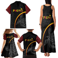 Papua New Guinea 50th Independence Day Family Matching Tank Maxi Dress and Hawaiian Shirt Simple Oro Tapa Pattern LT9 - Polynesian Pride