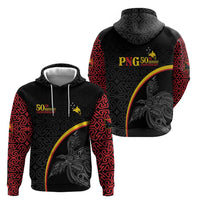 Papua New Guinea 50th Independence Day Hoodie Simple Oro Tapa Pattern LT9 - Polynesian Pride