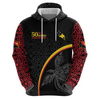 Papua New Guinea 50th Independence Day Hoodie Simple Oro Tapa Pattern LT9 - Polynesian Pride