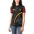Papua New Guinea 50th Independence Day Women Polo Shirt Simple Oro Tapa Pattern - Polynesian Pride