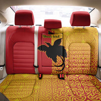 Papua New Guinea Oro Tapa Personalised Back Car Seat Cover Simple Bird of Paradise Style LT9 - Polynesian Pride