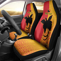 Papua New Guinea Oro Tapa Personalised Car Seat Cover Simple Bird of Paradise Style LT9 - Polynesian Pride