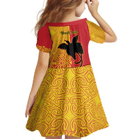 Papua New Guinea Oro Tapa Personalised Family Matching Long Sleeve Bodycon Dress and Hawaiian Shirt Simple Bird of Paradise Style LT9 - Polynesian Pride